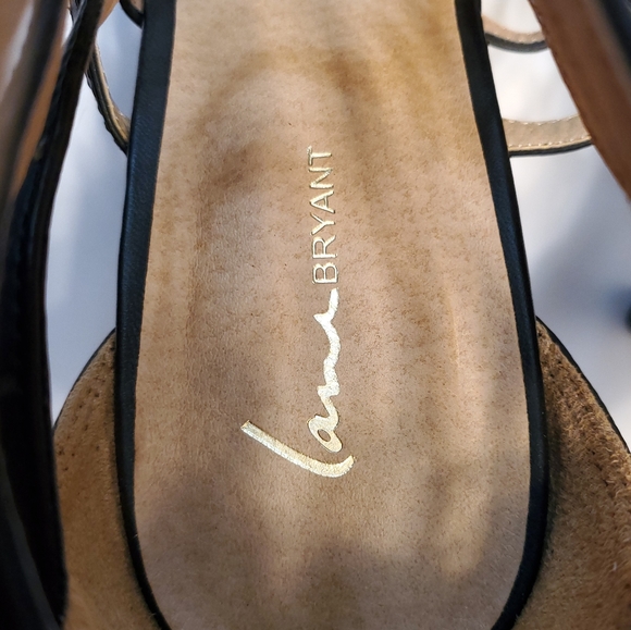 Lane Bryant Plus Size Black Strappy Heels - Picture 7 of 8